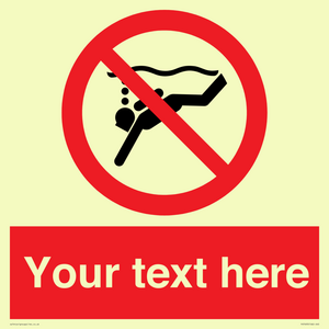 Custom prohibition No sub aqua diving